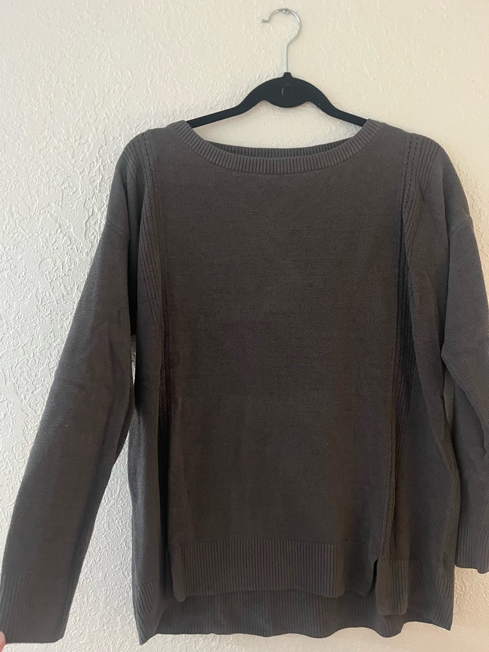 Barefoot Dreams Dark Grey Sweater Style BDWCU21116 Size Large